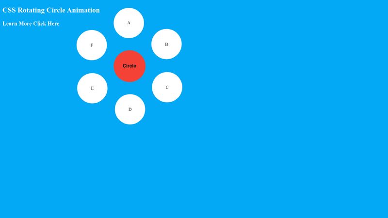 CSS Rotating Circle Animation