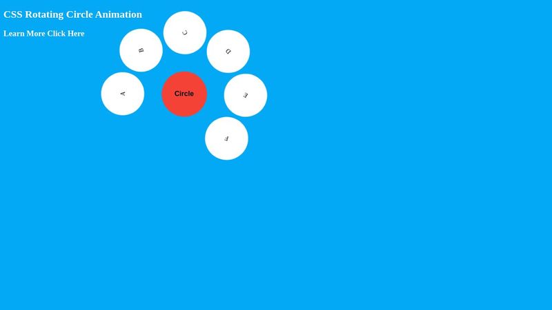 CSS Rotating Circle Animation CSS Rotating Circle Animation