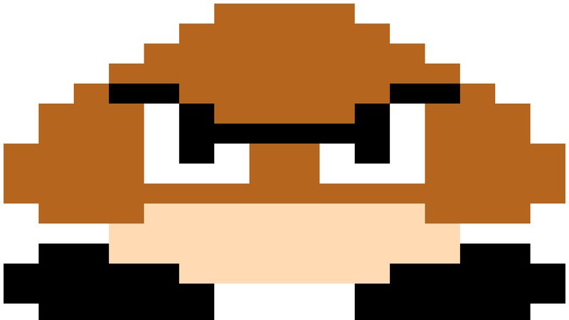 CSS Grid 8-Bit Mario Mushroom