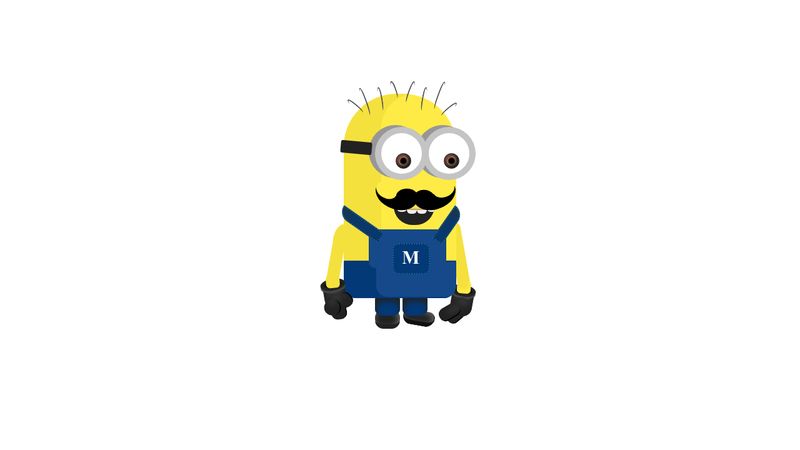 Minion with a moustache