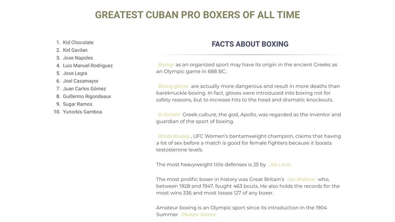 Boxing Facts!/Grid pic