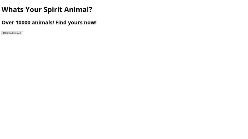 Spirit animal generator. Spirit animal generator.