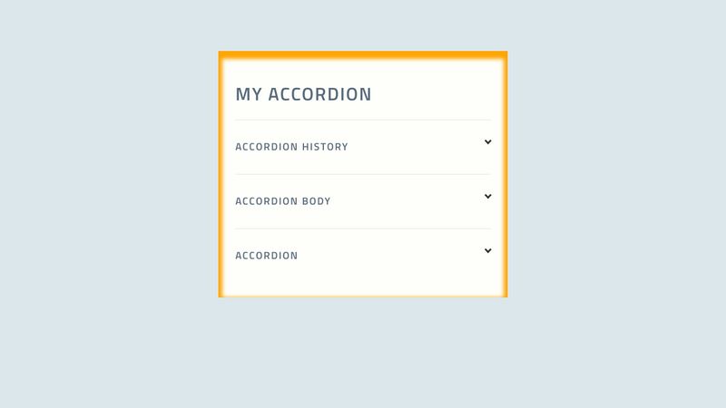 PURE HTML CSS ACCORDION