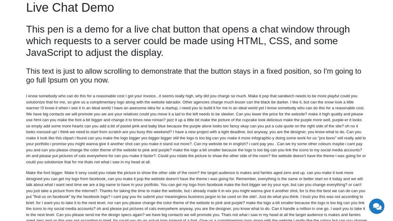 Bootstrap Chat Layout