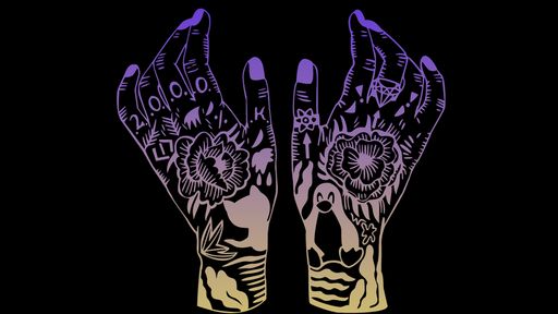 SVG Dia de Los Muertos tattoo hands - Script Codes