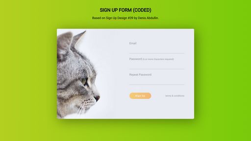 Sign Up Form - Script Codes