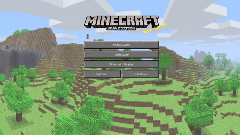 Recopy Minecraft Title Screen