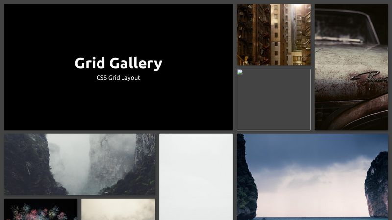 css grid responsive image gallery codepen