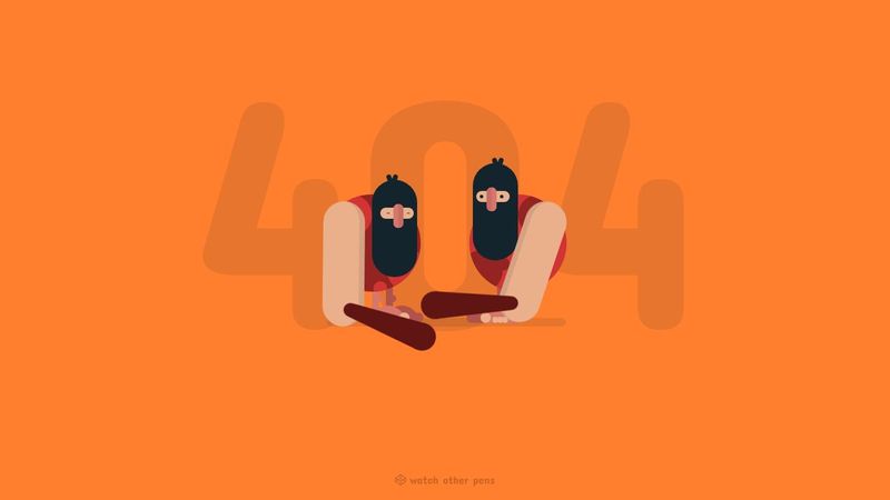 code for fun (day02): 404 error page, Caveman mode - pure CSS