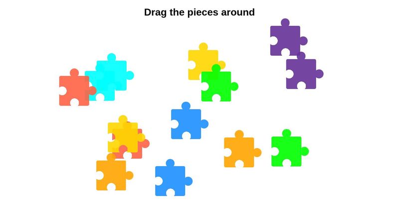 Pure CSS Jigsaw Puzzle Pieces