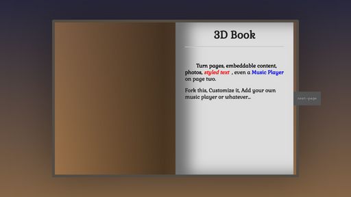 3D Book - Script Codes