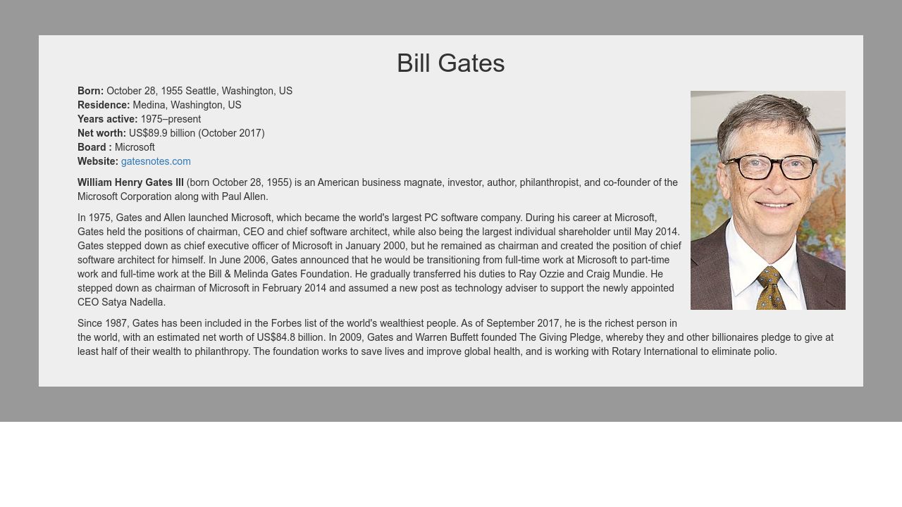 bill gates introduction