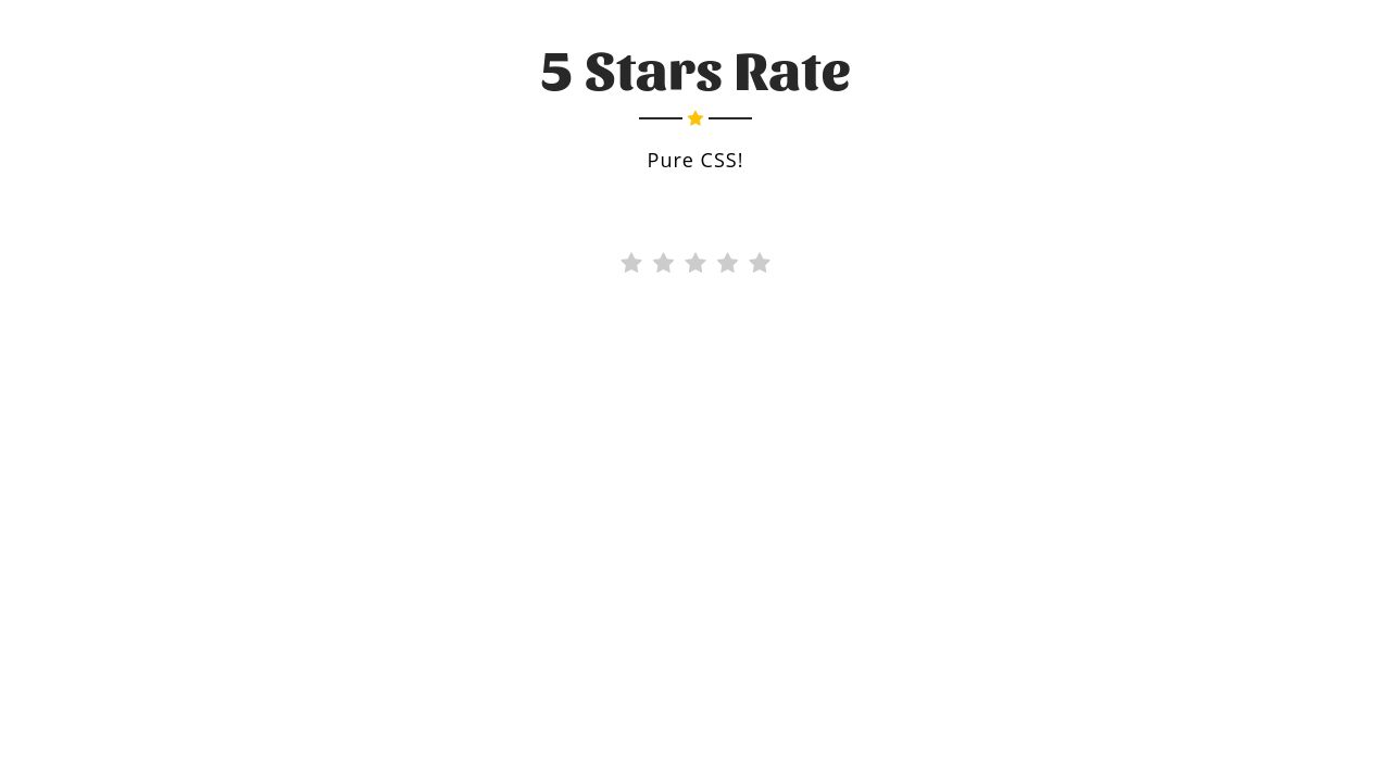 Star Rating Checkbox Form Input, HTML & CSS Only +Server PHP Submit File