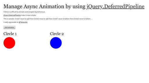 Manage Async Animation by using jQuery.DeferredPipeline - Script Codes