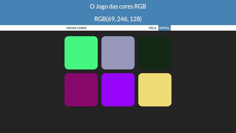 Jogo das Cores - Pure JavaScript