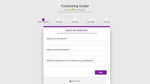 Fundraising Grader - Script Codes