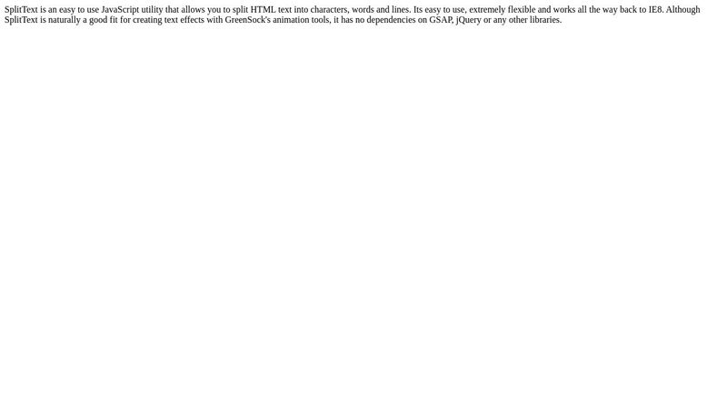 Split Text with GSAP (Lesson) Split Text with GSAP (Lesson)