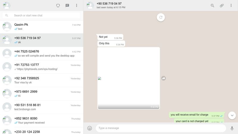 Whatsapp Web UI