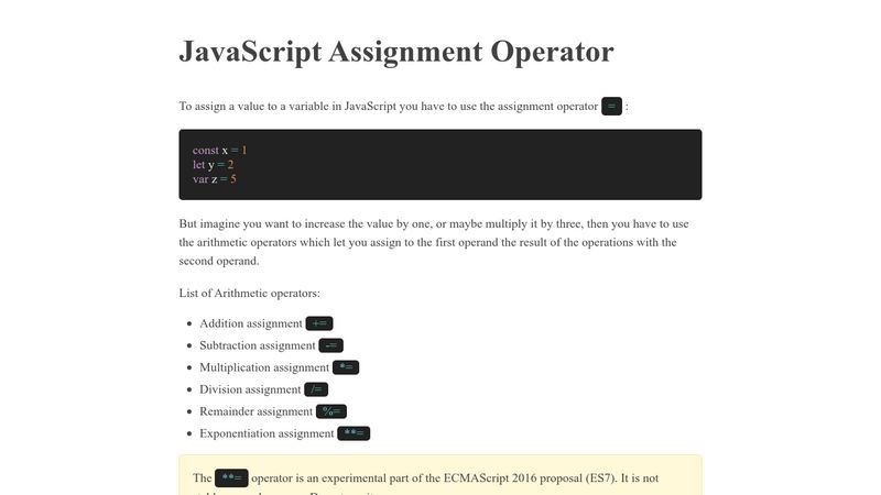 unite family in javascript assignment expert