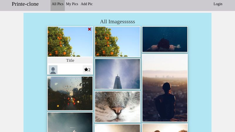 Printerest Pages