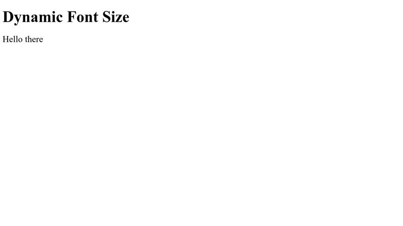 dynamic-font-size