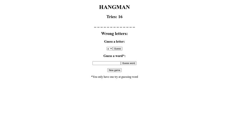 hangman