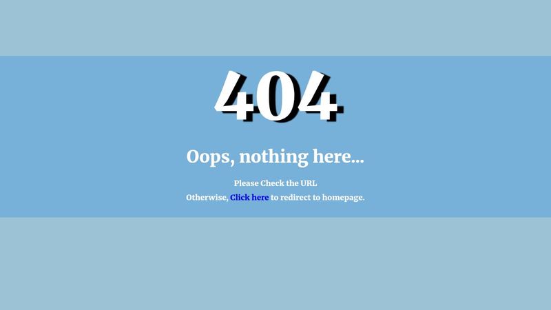 responsive 404 page