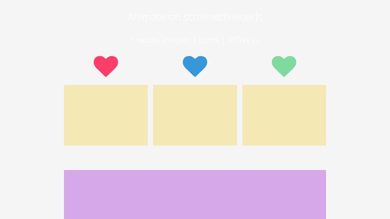 Animate on scroll with Animate on scroll with