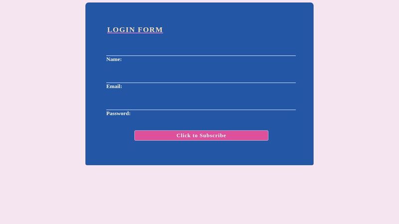 Transparent-border-input-form