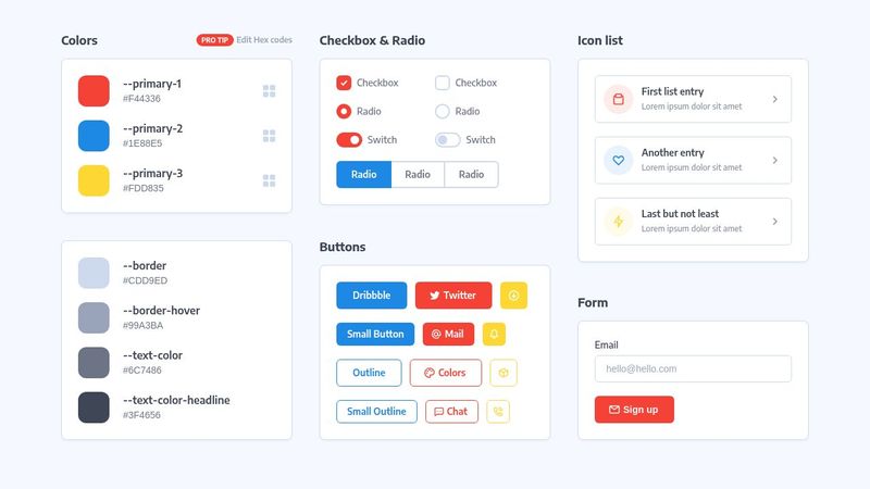 CodePen - UI Kit for #codepenchallenge