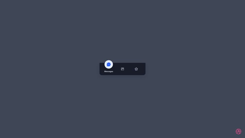 Tab bar active animation - CSS only