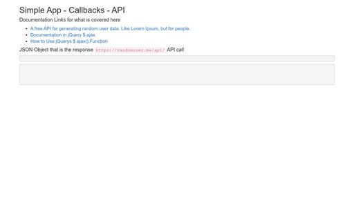 Simple App Demonstrating Callbacks & REST API Integration - Script Codes