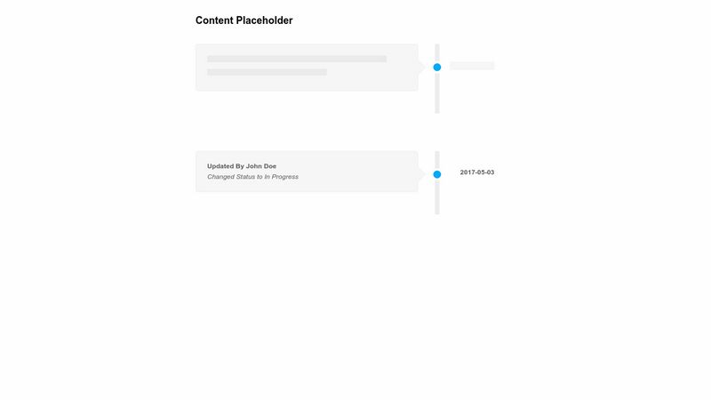 Content Placeholder animation using CSS