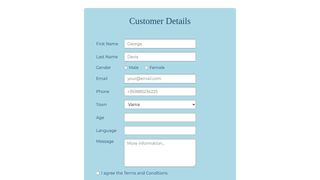 Customer-details (form)