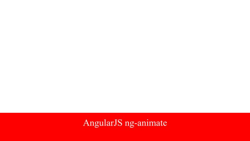 AngularJS CSS Slide Animation