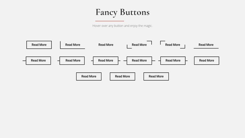 Fancy Buttons with Amazing Hover Effects