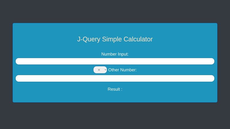 Simple Calculator JQuery