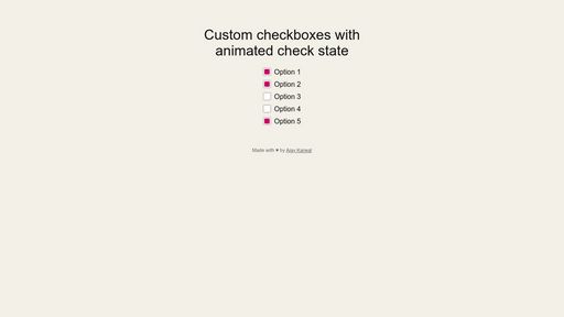 Custom animated checkboxes - Script Codes