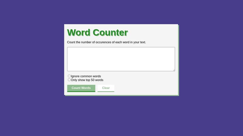 Word Counter