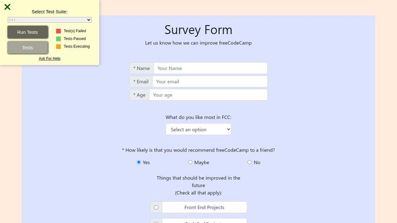 FCC Survey Form