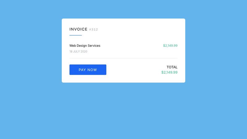 Invoice Card