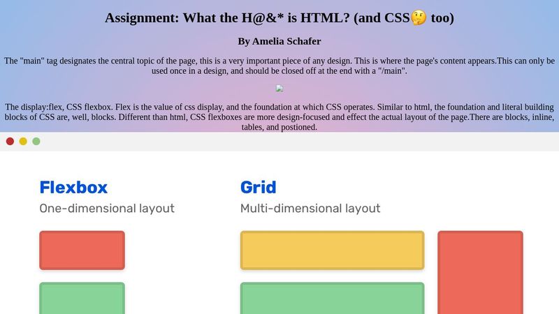 html css homework