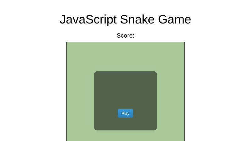JavaScript Snake Game