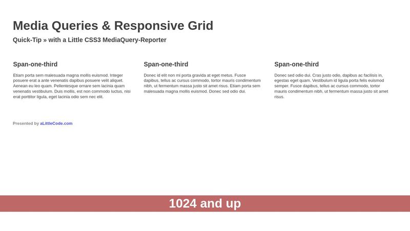 Responsive Media Query Example responsive-media-query-example