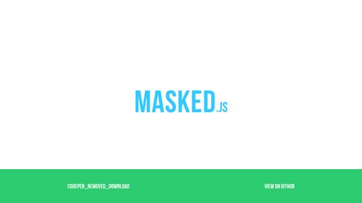 Masked.js - Script Codes