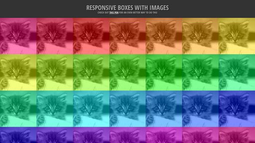 Responsive Boxes with Images - Script Codes
