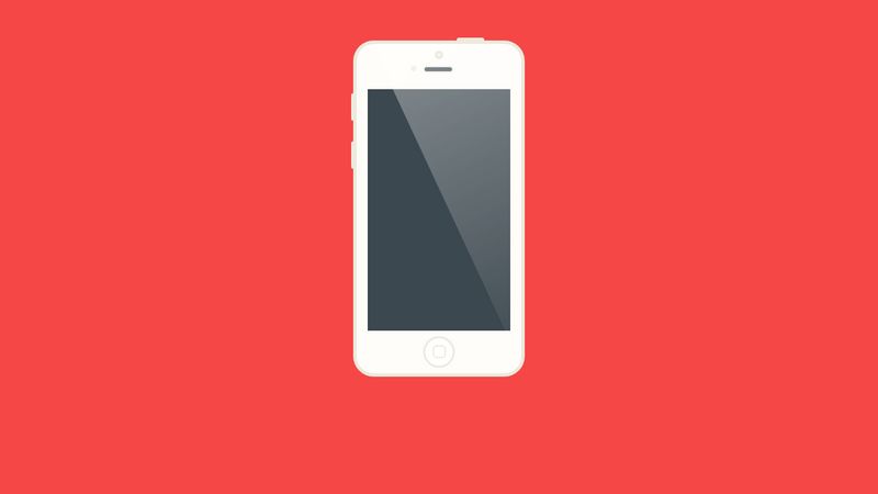 Pure CSS Iphone flat design