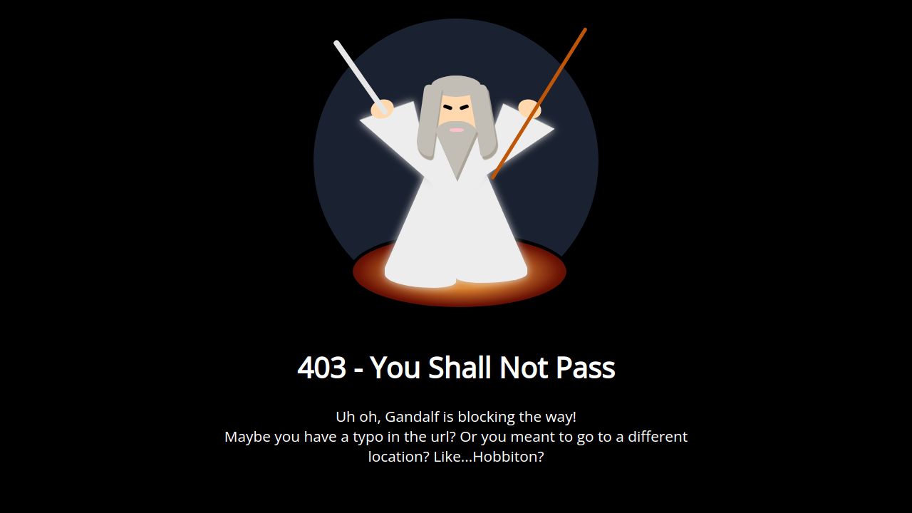 Fahrenheit inflation wash 403 - You Shall Not Pass [CSS illustration]