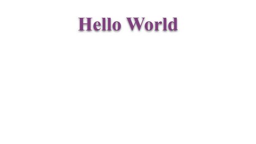 Hello World - Script Codes