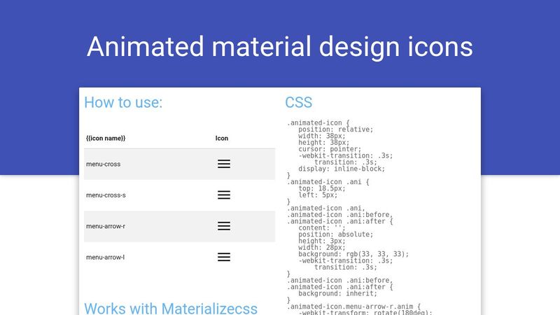 Animated Material Icons